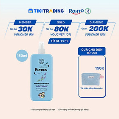 Xịt chống muỗi Rohto Mentholatum Remos Hương Lavender 150ml
