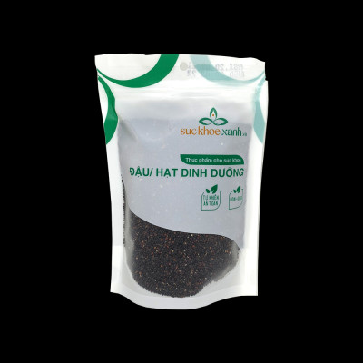 Hạt diêm mạch (quinoa) đen Sức Khỏe Xanh - Nhập khẩu Peru Nam Mỹ chính hãng 