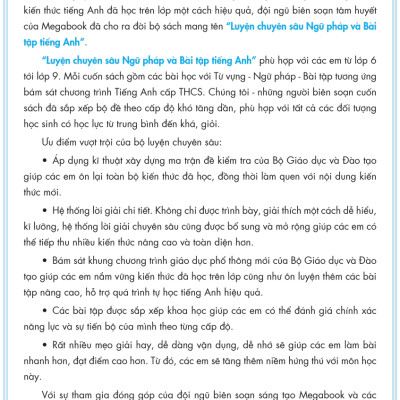 Luyện Chuyên Sâu Ngữ Pháp Và Bài Tập Tiếng Anh 6 - Tập 1 (Theo Chương Trình Global Success) _MEGA