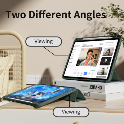 Bao da cho iPad Pro 11” M2/M1 Zaki Basic Cover có ngăn đựng bút - Hàng Chính Hãng
