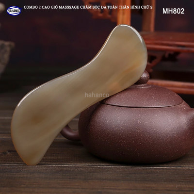 COMBO 2 chiếc Cạo gió masssage chăm sóc️ da toàn thân hình chữ S (MH802) - Chăm sóc sức khỏe