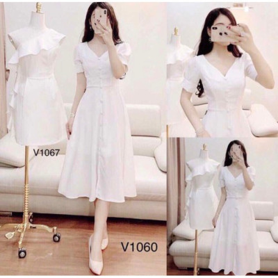 ĐẦM VINTAGE TAY PHỒNG MYMY