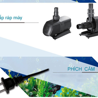 Máy bơm nước ATMAN AT3000 35W, 3000L/Hr lọc nước hồ cá koi, bơm sinh hoạt, tiểu cảnh, đài phun nước cao cấp