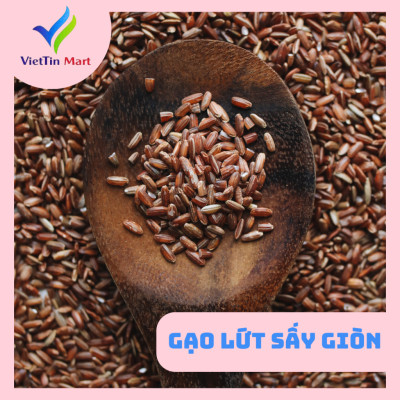 Gạo Lứt Sấy Giòn Không Tẩm Gia Vị Viettin Mart 500g