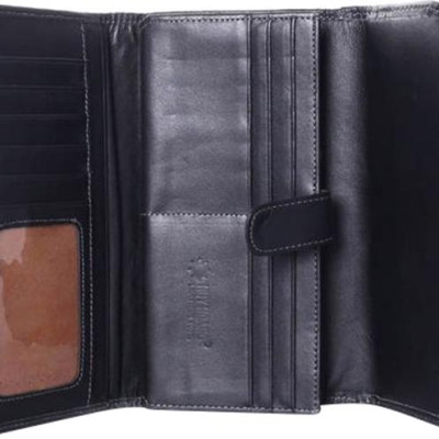 Ví Nữ Da Trăn Huy Hoàng HT3302 (19 x 11 cm) - Đen