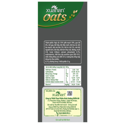 Combo 5 túi: NC Óc Chó Mè Đen+YM Hạnh Nhân+Gạo Lức Huyết Rồng+Dinh Dưỡng Canxi+NC Yến Mạch[ít đường 400gr](Tặng Kèm 2 Túi Yến Mạch 150G)