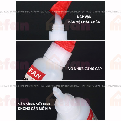 Keo Dán Siêu Dính Đa Năng Mọi Chất Liệu Cực Mạnh Mifan - Dán Gỗ Thuỷ Tinh Kim Loại Sắt Gốm Sứ Nhựa Vải