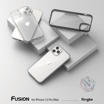 Ốp lưng chống sốc hàng hiệu Ringke Fusion cho iPhone 12 series - Hàng nhập khẩu