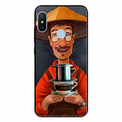 Ốp lưng in cho Xiaomi Redmi Note 6 Pro Cà Phê Phin