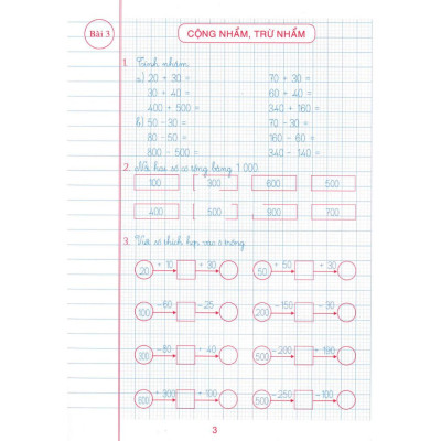 Sách - vở ô li bài tập toán lớp 3 quyển 1 (dùng kèm sgk chân trời sáng tạo) (HA-MK)