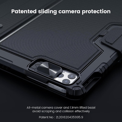 Bao Da Kèm Bàn Phím cho iPad Pro 11 inch / iPad Pro 13 inch 2024 M4 Nillkin Bumper Combo Case Keyboard- Hàng Chính Hãng 