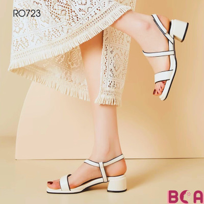 [CÔNG SỞ + DẠO PHỐ] Giày Cao Gót Quai Sau Chéo Độc Đáo 5cm RO723 ROSATA tại BCASHOP Êm Ái và Thoải Mái
