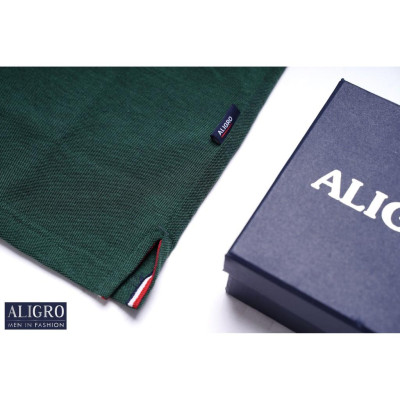 Áo Polo Nam ALIGRO Cộc tay Trơn Chất liệu CVC Form dáng SlimFit ôm vừa vặn màu Xanh Đậm ALGPLO54