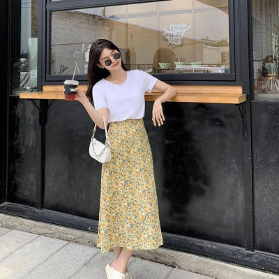 CHÂN VÁY HOA NHÍ TIGOON DỊU DÀNG - Hoa Vàng - S