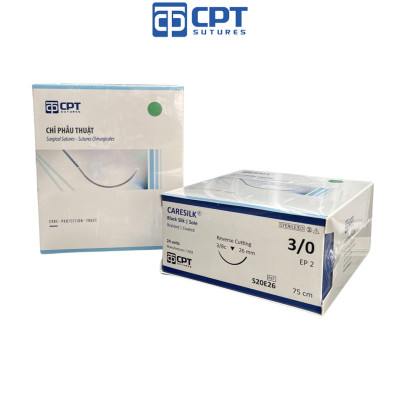 Chỉ phẫu thuật không tiêu CPT Caresilk Silk số 3/0 - S20E26