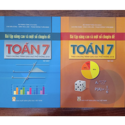 Sách - Combo Bài tập nâng cao và một số chuyên đề Toán 7 - ( Tập 1 + Tập 2 )