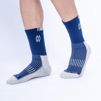 Hộp 5 đôi tất thể thao đá bóng, tennis, cầu lông, chạy bộ chống trơn trượt sợi cotton MRM Manlywear - CB5TTTCDMM