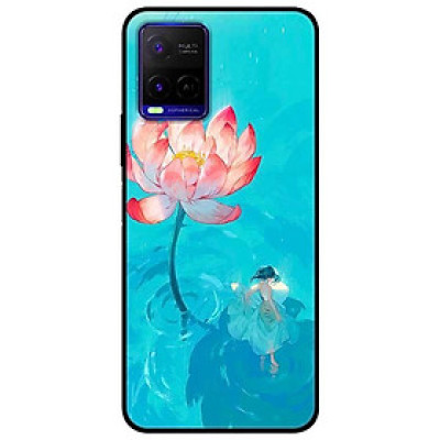Ốp lưng dành cho Vivo Y21 - Vivo Y21s mẫu Thiếu Nữ Và Sen