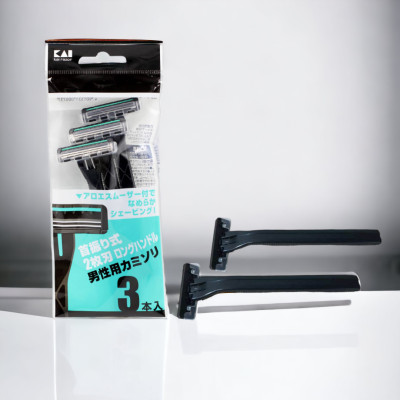 Dao Cạo Râu 2 Lưỡi Dành Cho Nam Razor Kai (Màu Xanh)