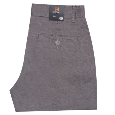 Quần short khaki nam Khatoco Q3M398R0-ININ430-2510-N