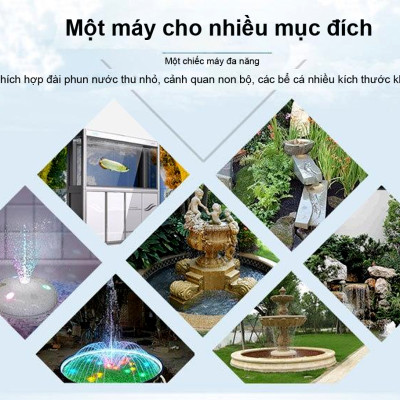 Máy bơm nước ATMAN AT4000 42W, 4000L/Hr lọc nước hồ cá koi, bơm sinh hoạt, tiểu cảnh, đài phun nước cao cấp