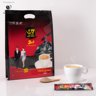 Trung Nguyên Legend - Cà phê hòa tan G7 3in1 - Bịch 50 sticks x 16gr (gói dài)