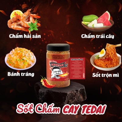 Sốt Chấm CayTeDai x2 SIÊU CAY - Sốt Muối Chấm Lâm Vlog Cay Tê Dại x2
