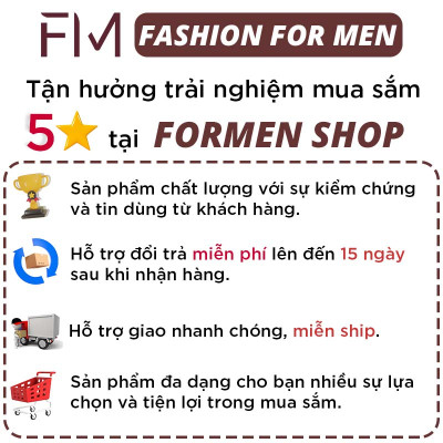Áo thun cổ tròn nam FM Simple Tshirt, chất thun cotton cao cấp - FORMEN SHOP - FMPS234