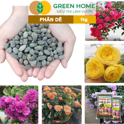 Phân Dê Trồng Lan Greenhome, Túi 1kg, Đã Qua Xử Lý, Không Mùi, Kích Rễ, Hoa Đậm Màu