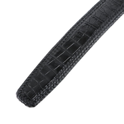  Dây nịt nam da cá sấu Huy Hoàng đan viền 3,5P nhiều màu HJ94216-18-41-76-78-79
