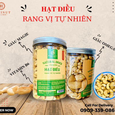 Hạt Điều Rang Mộc Vị Tự Nhiên - Thương Hiệu Holinut/500gr