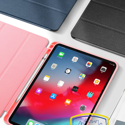 Bao da cho iPad Mini 4, Mini 5 hiệu Dux Ducis Domo có khe để bút, bảo vệ camera, chống sốc, cao cấp - Hàng nhập khẩu.
