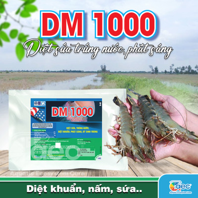 DM 1000 – Giải pháp xử lý trứng nước, phát sáng, cải thiện môi trường ao nuôi cá tôm