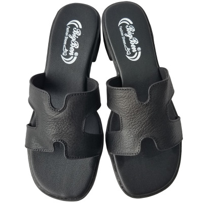 Dép Cao Gót Nữ BIGGBEN Da Bò Cao 4 Phân DCG111