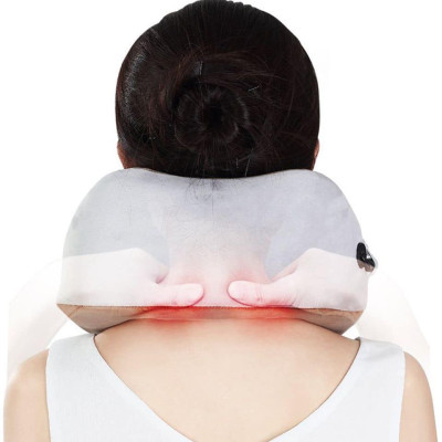 Gối Massage Vòng Cổ Chữ U Đa Năng Gối Ngủ Văn Phòng Gối Đi Du Lịch 