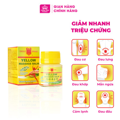 [Chính Hãng Singapore] COMBO 3 Lọ Dầu Cù Là Con Ó Vàng Yellow Balm 20g - Giảm Nhanh Cơn Đau