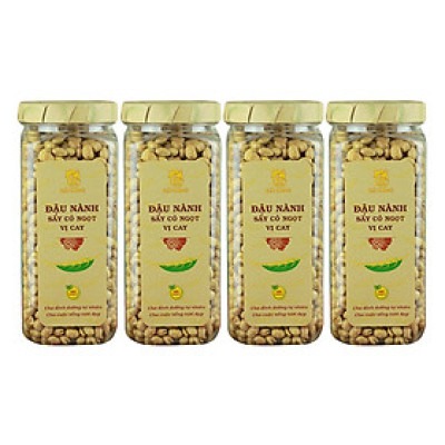 Combo 4 Hũ Đậu Nành Sấy Cỏ Ngọt Vị Cay Hải Long (230g / Hũ)