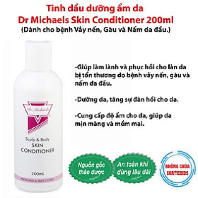 Tinh dầu dưỡng ẩm da Dr Michaels Skin Conditioner 200ml (Dành cho da Vẩy nến, Nấm da đầu và Gàu) ( Australia )