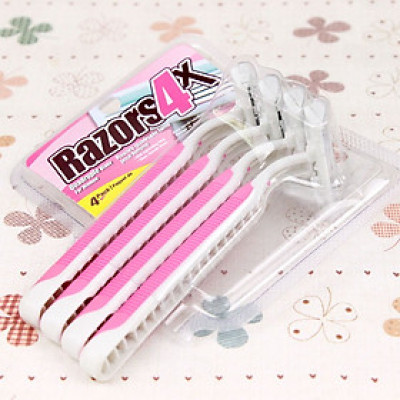 Bộ 4 Dao Cạo Râu Razors Loại 3 Lưỡi Siêu Bền LƯỠI DAO SẮC BÉN, THIẾT KẾ THÔNG MINH, NHỎ GỌN - Hàng chính hãng