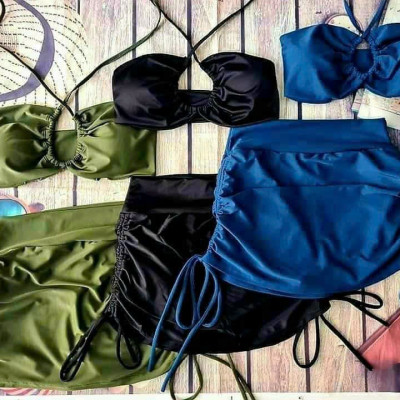 Bikini Nữ Tắm Biển Váy Liền Quần