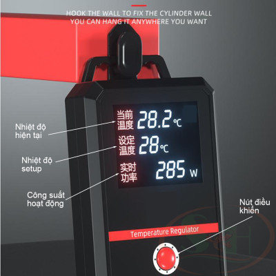 Sưởi điện tử KaoKui AI Intelligent Heater KK-668 bể tép thủy sinh cá biển