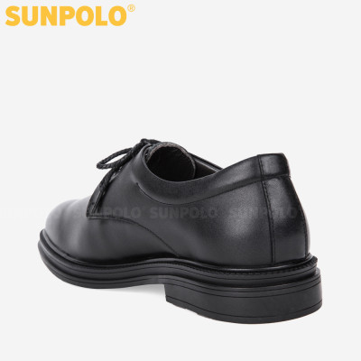 Giày Nam Da Thật Công Sở Buộc Dây SUNPOLO SPH296 (Đen, Nâu bò)