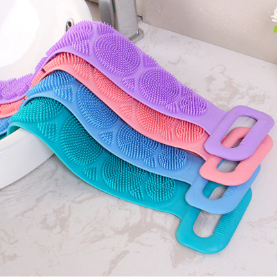 Đai Chà Lưng Silicon Massage Thư Giản Khi Tắm Dùng Cho Mọi Gia Đình - Giao Màu Ngẫu Nhiên