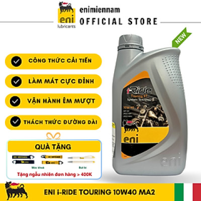 (HCM) Nhớt Eni I-Ride Touring 4T 10W40 1L (xe côn tay và moto PKL)