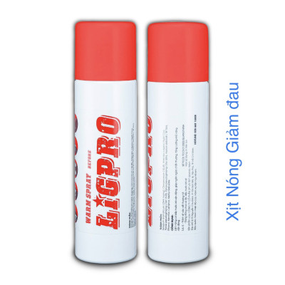 Chai xịt nóng Ligpro giảm đau sau chấn thương Warm spray , 200ml