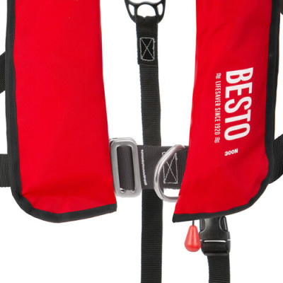 Áo phao cứu sinh tự thổi Besto 300N Màu Đỏ