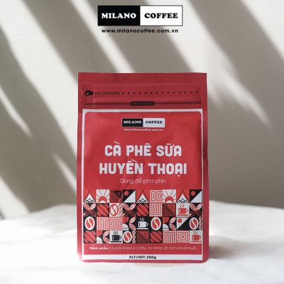 Cà phê sữa Huyền Thoại 100% Arabica Milano Coffee 250gr