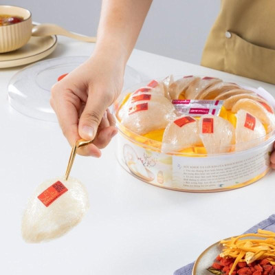 [CHÍNH HÃNG] Yến Sào Hoàng Kim - Hộp Quà Hoàng Kim Ngự Phẩm (100g Tổ Yến Tinh Chế Định Hình A5 & Đông Trùng) - Quà Biếu Tặng VIP, Đối Tác Cao Cấp Nhất