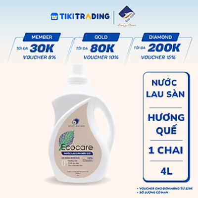 Nước Lau Sàn Hữu Cơ Bồ Hòn Ecocare Chai 4000ml