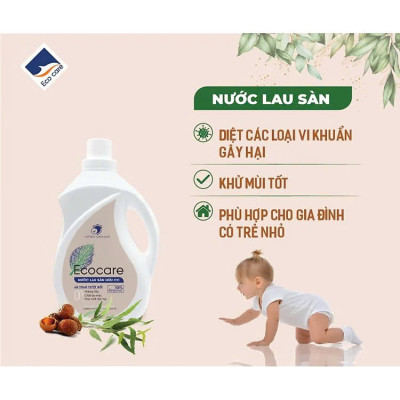 Nước Lau Sàn Hữu Cơ Bồ Hòn Ecocare Chai 2000ml